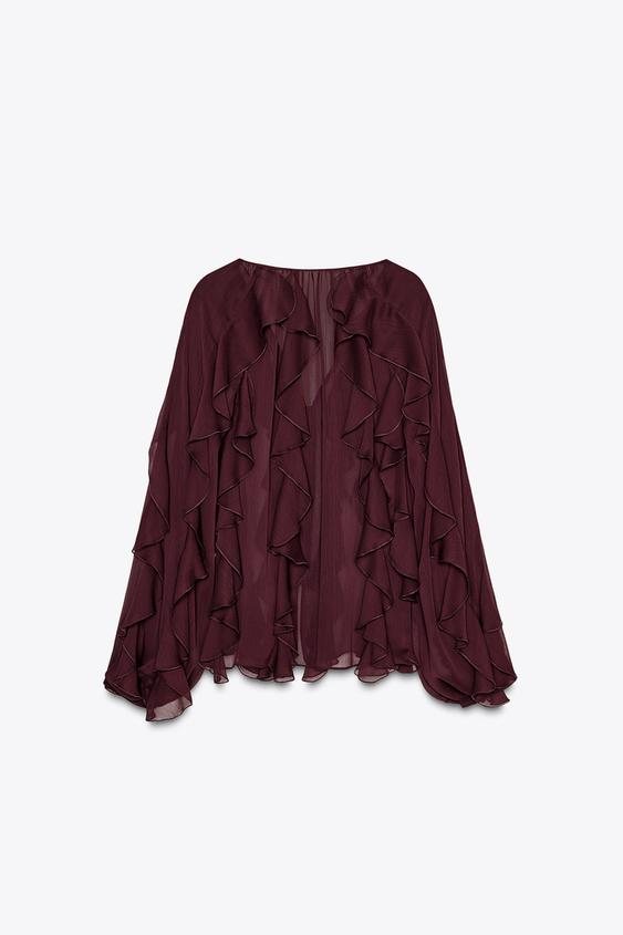 Romantic Leisure Style Ruffle Blouse