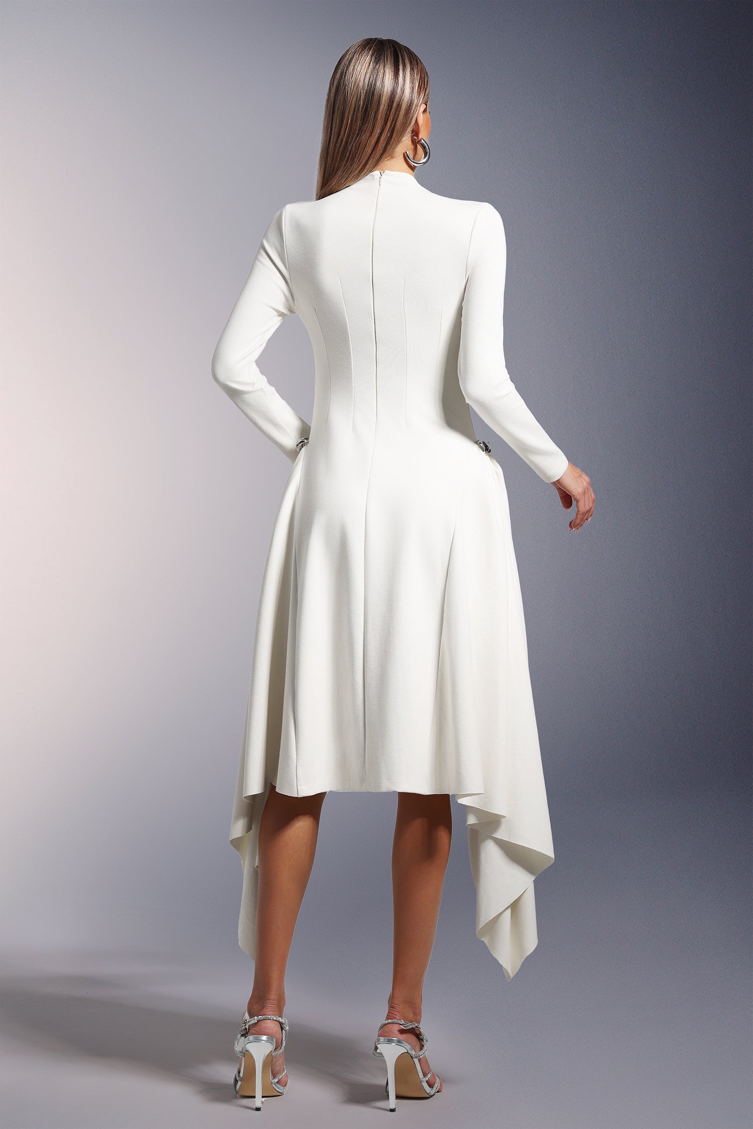Sylvia – Langärmliges Midikleid
