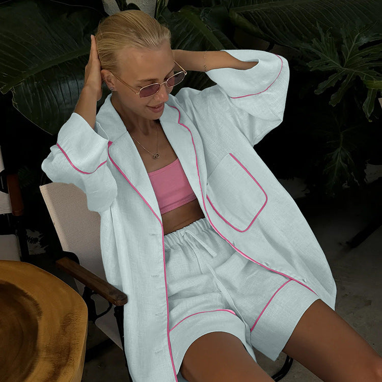 Casual Home Comfortable Loungewear Two Piece Set