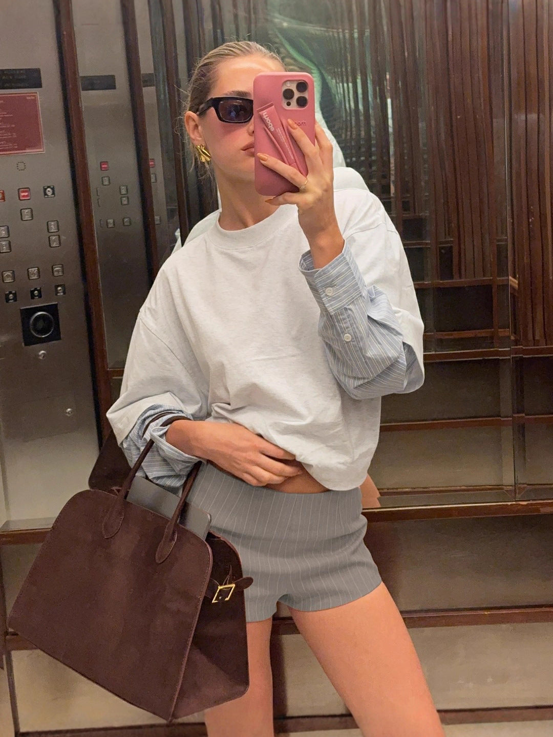Casual Relaxed Striped Longsleeve T-shirt