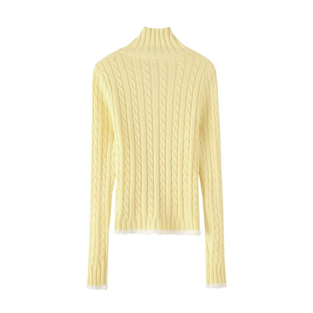Haut en tricot doux et frais de printemps