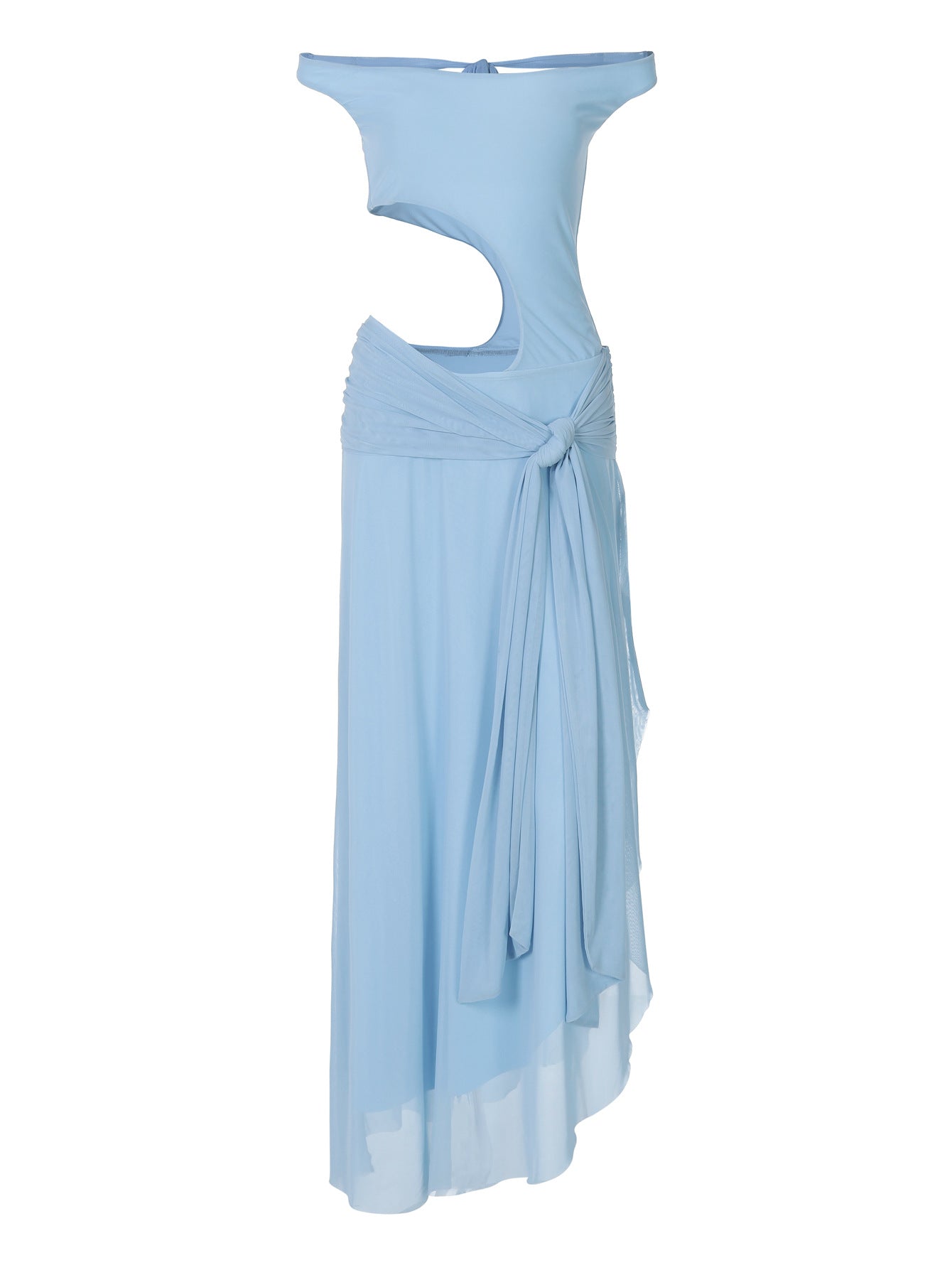 Robe longue sexy et mystérieuse à découpes