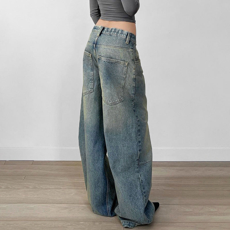 Jean bleu délavé vintage