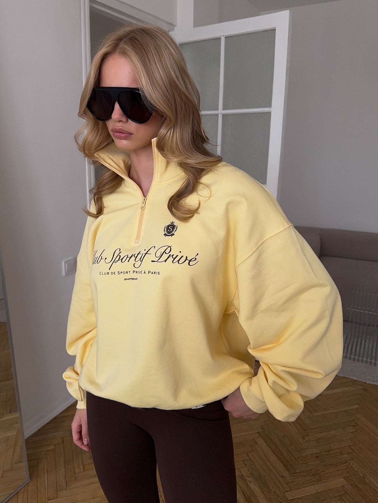 Sporty Prive Half Zip Sweatshirt