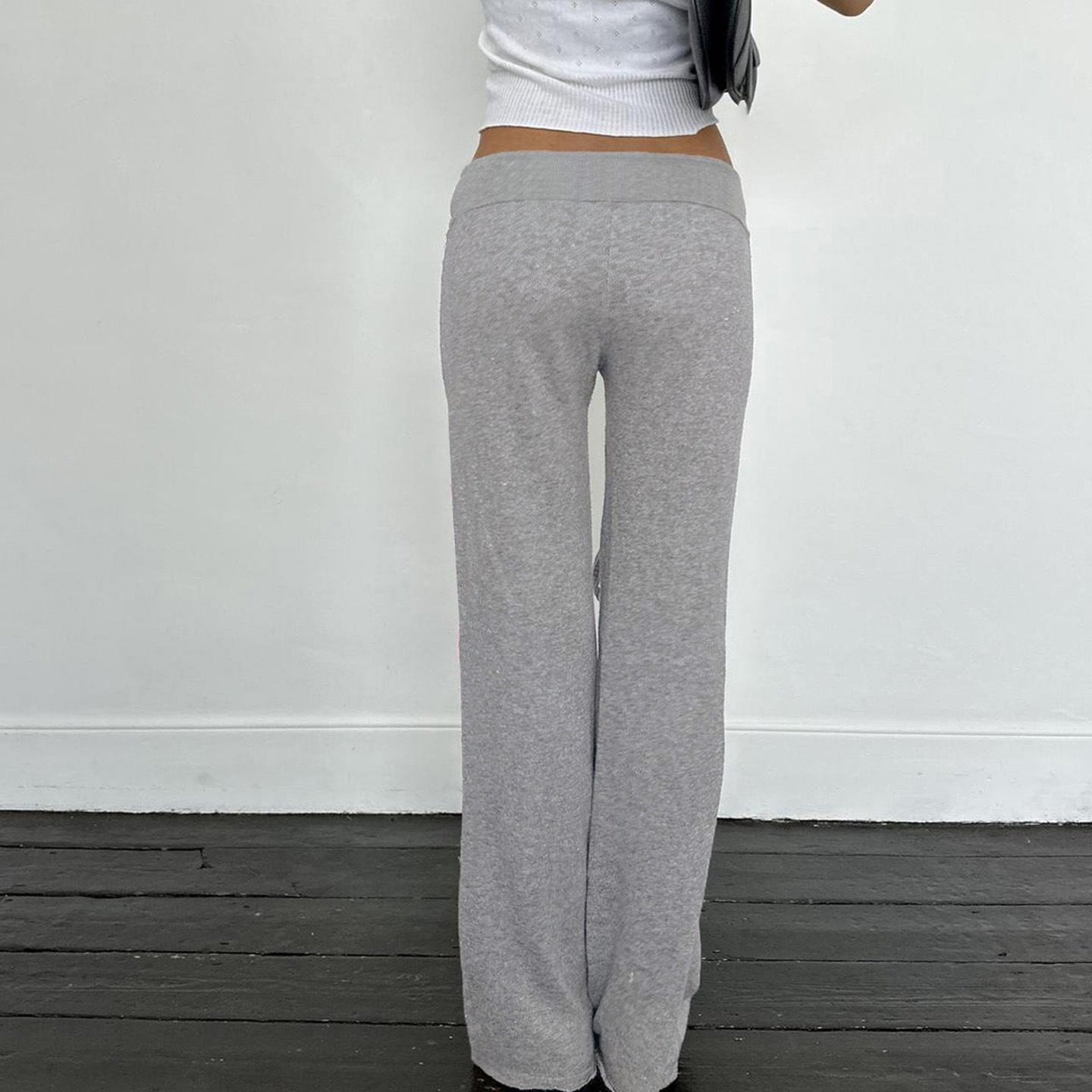 Playful Fun Confident Heart Graphic Low Waist Sweatpants