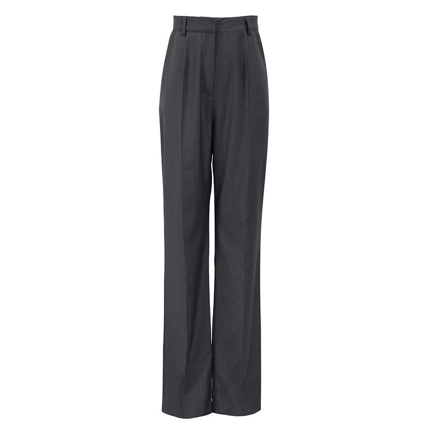 Urban Commute Smart Grey Straight Leg Pants