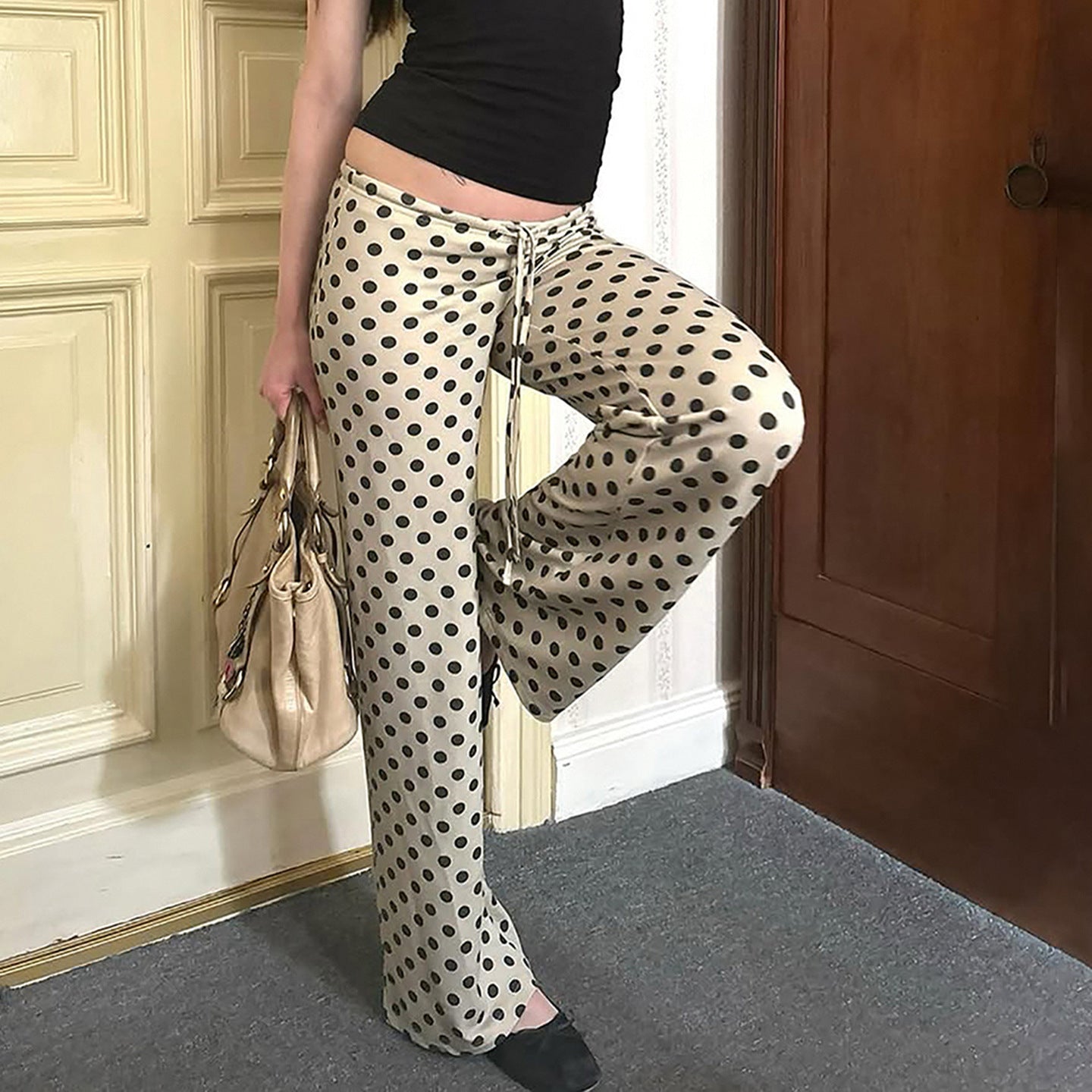 Daily Classic Timeless Polka Dot Flare Pants