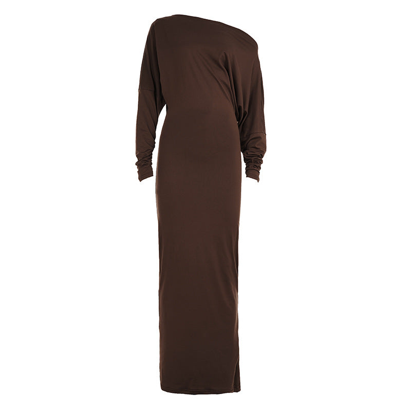 Date Elegant Off Shoulder Maxi Dress
