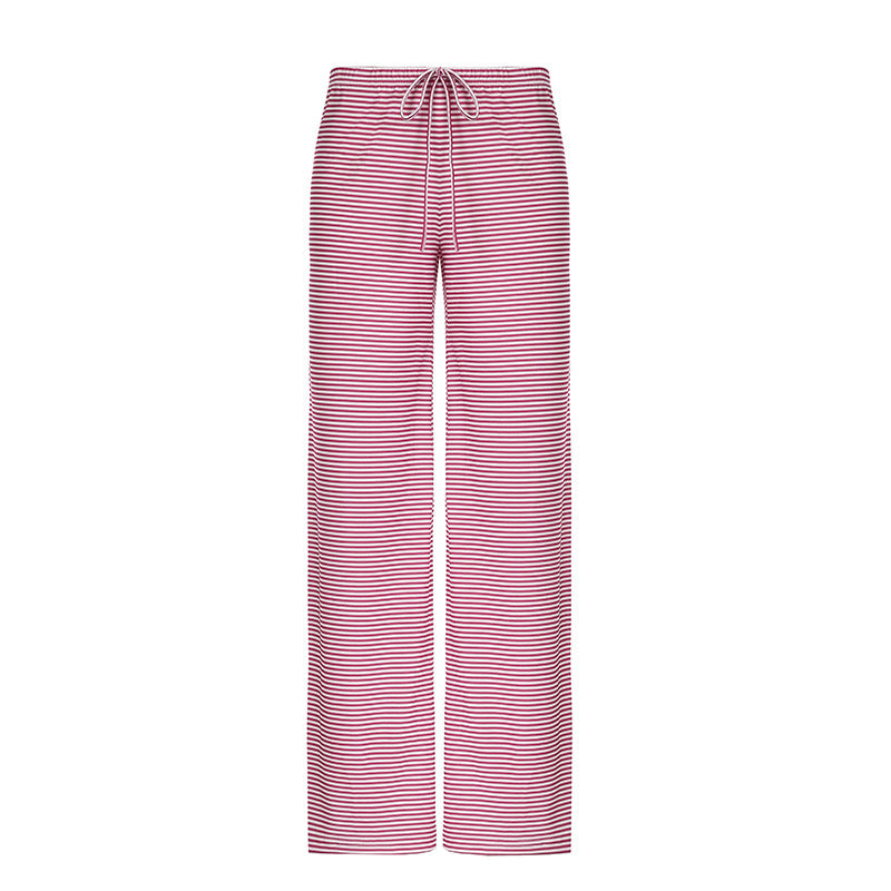 Pantalon de détente rayé Cozy Home