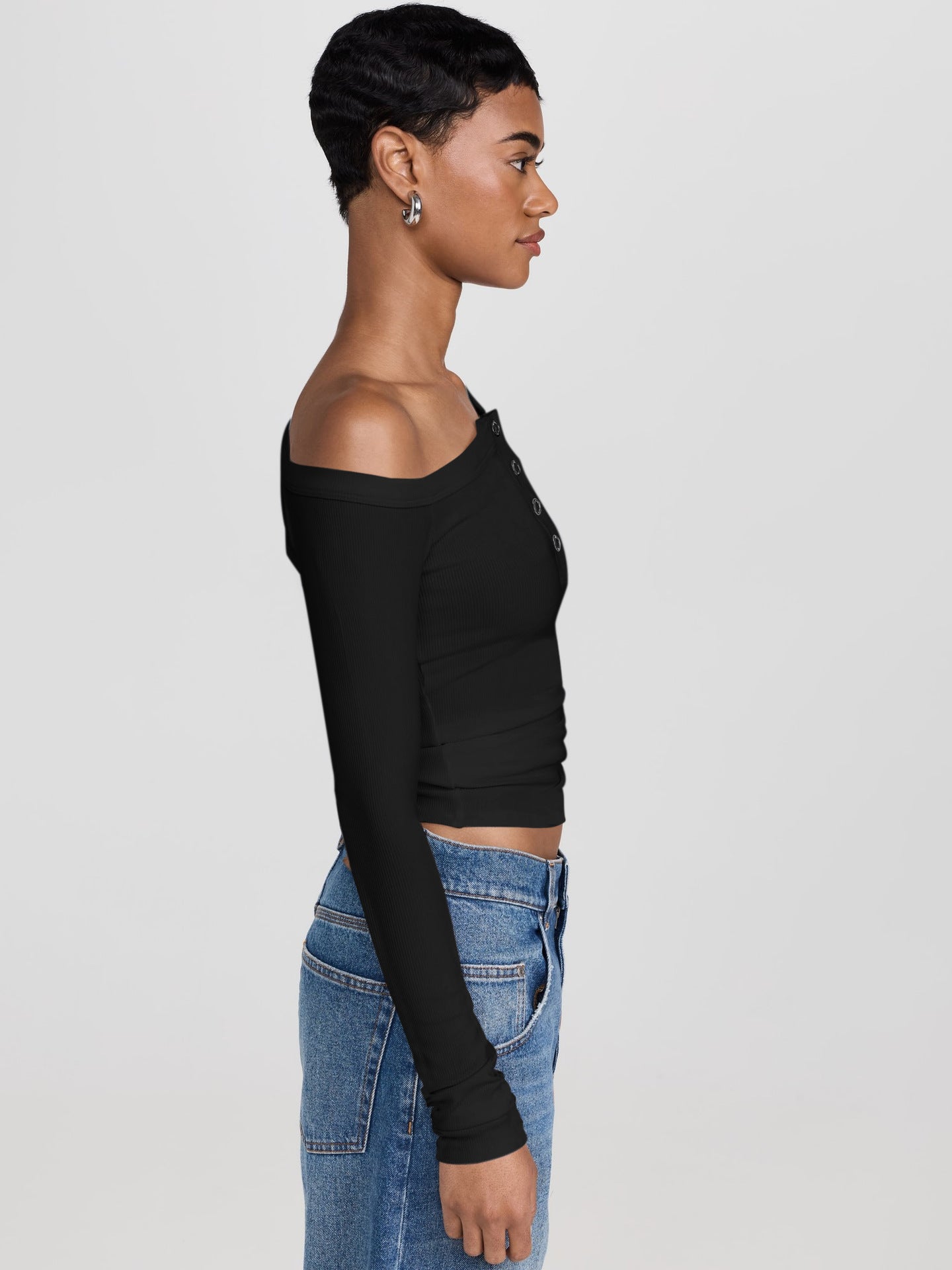 Street Individual Stylish Off-Shoulder Top