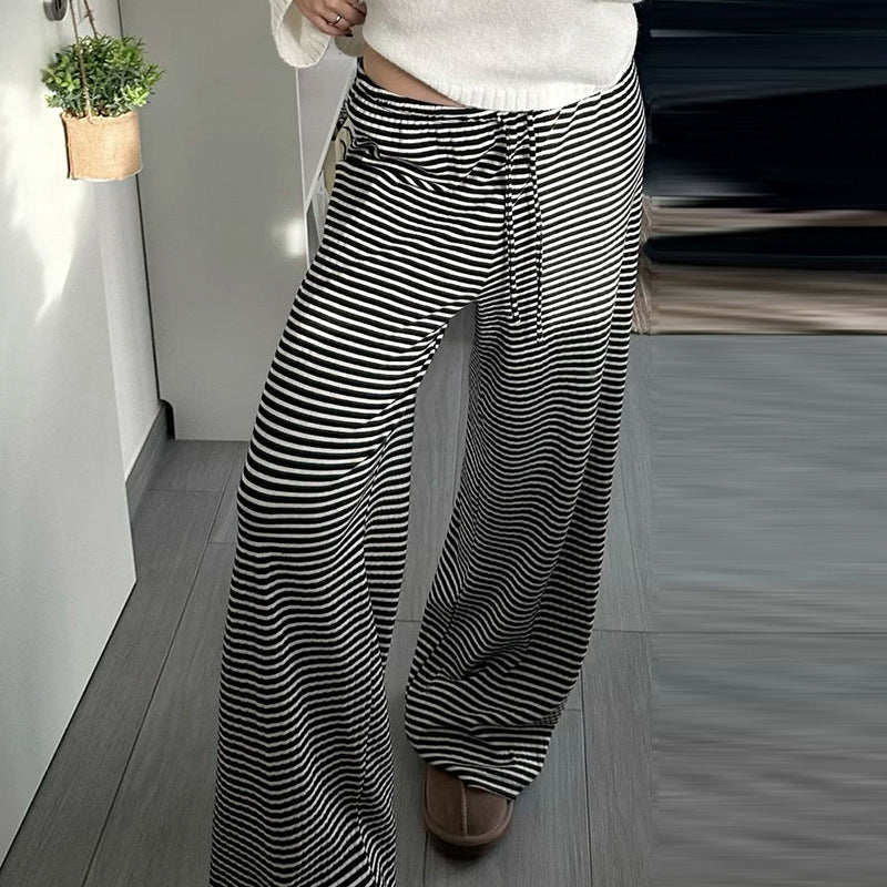 Pantalon de détente rayé Cozy Home