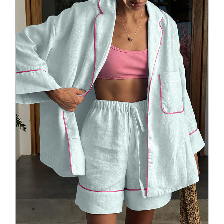 Casual Home Comfortable Loungewear Two Piece Set