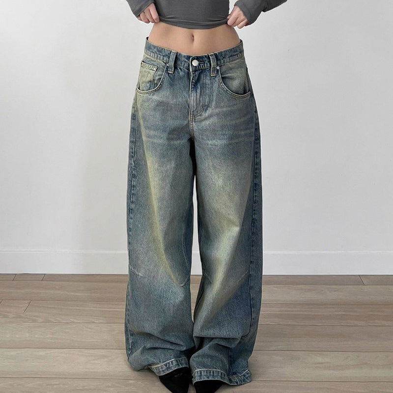 Jean bleu délavé vintage