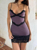 Eman Lace Detail Bodycon Mini Dress