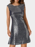Cap Sleeve A Line Disco Dot Dress