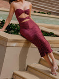 Rosella Ruched Midi Dress