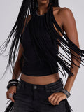 Fexa Backless Fringe Top