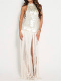 Sequin Fringed Dress