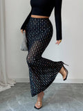 City Chic High Waist Sheer Skirt