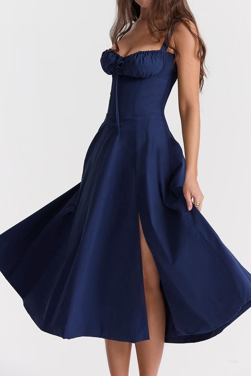 Sorrento Linen Corset Dress