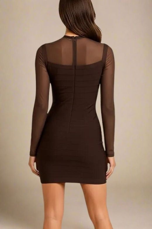 Robin Long Sleeve Bandage Mini Dress