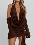 Celina Mini Dress Chocolate