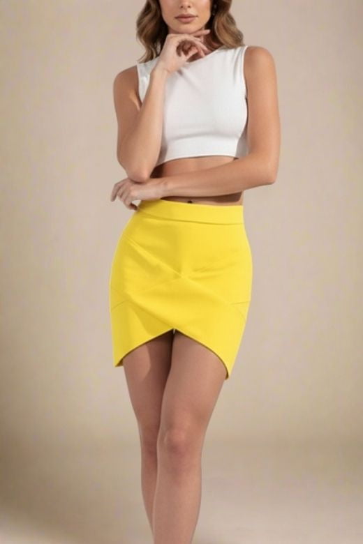 Jay High Waist Bandage Mini Skirt