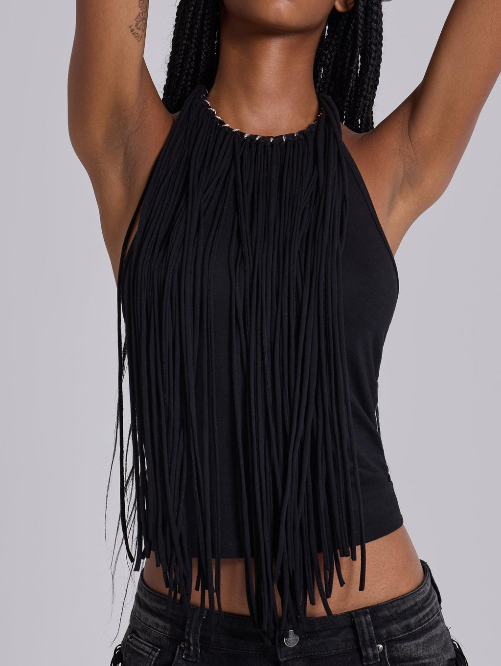 Fexa Backless Fringe Top