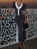 Manon Polka Dot Vintage Midi Dress