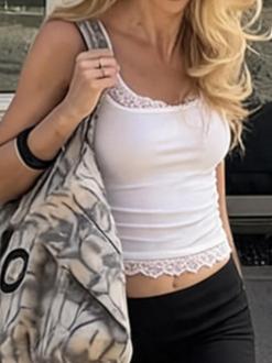 Lace Trim Cami Top