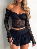 Emerson Long Sleeve Top Black