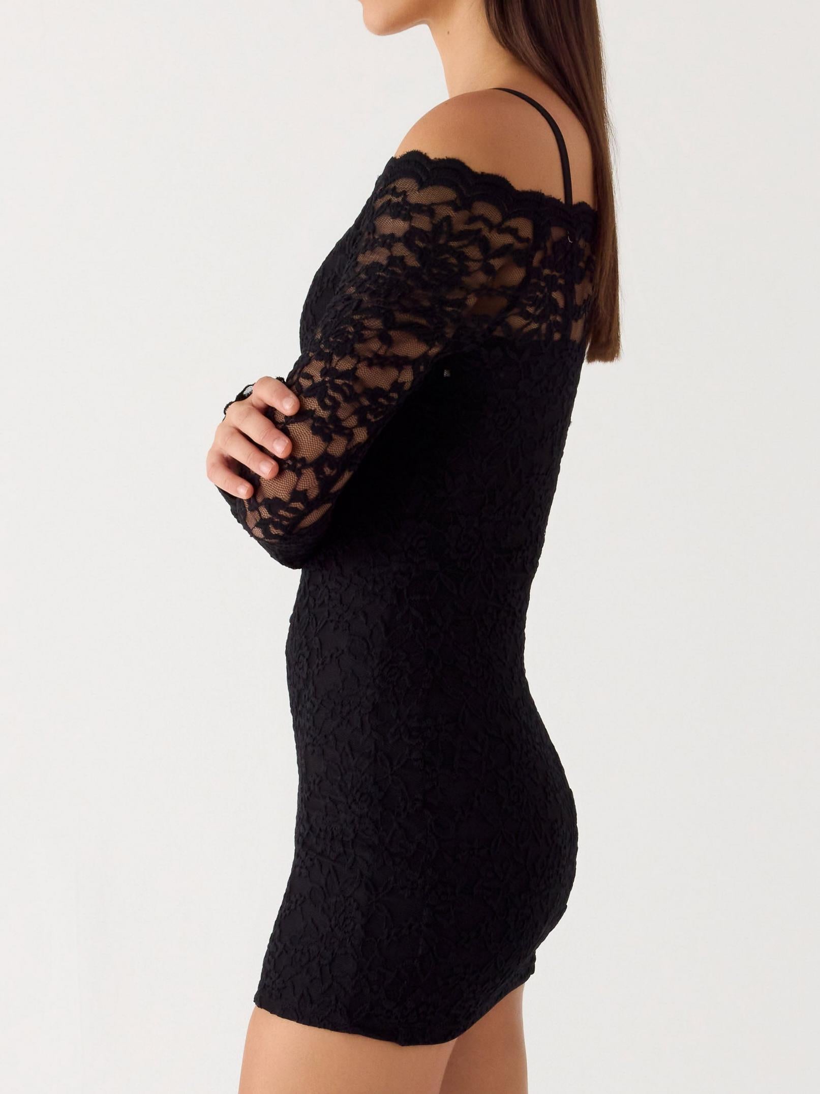 Just This Once Lace Mini Dress