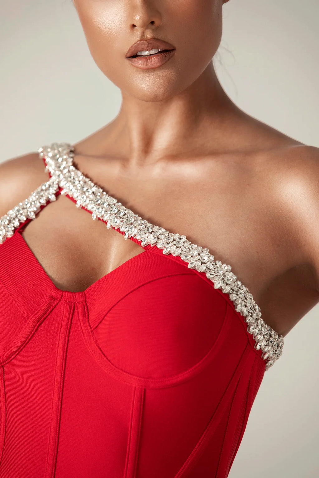 Diva Rhinestone Bandage Dress