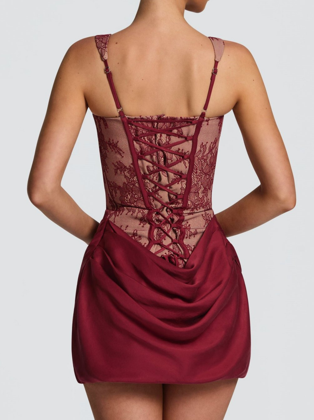 Lace Corset Bodycon Mini Dress