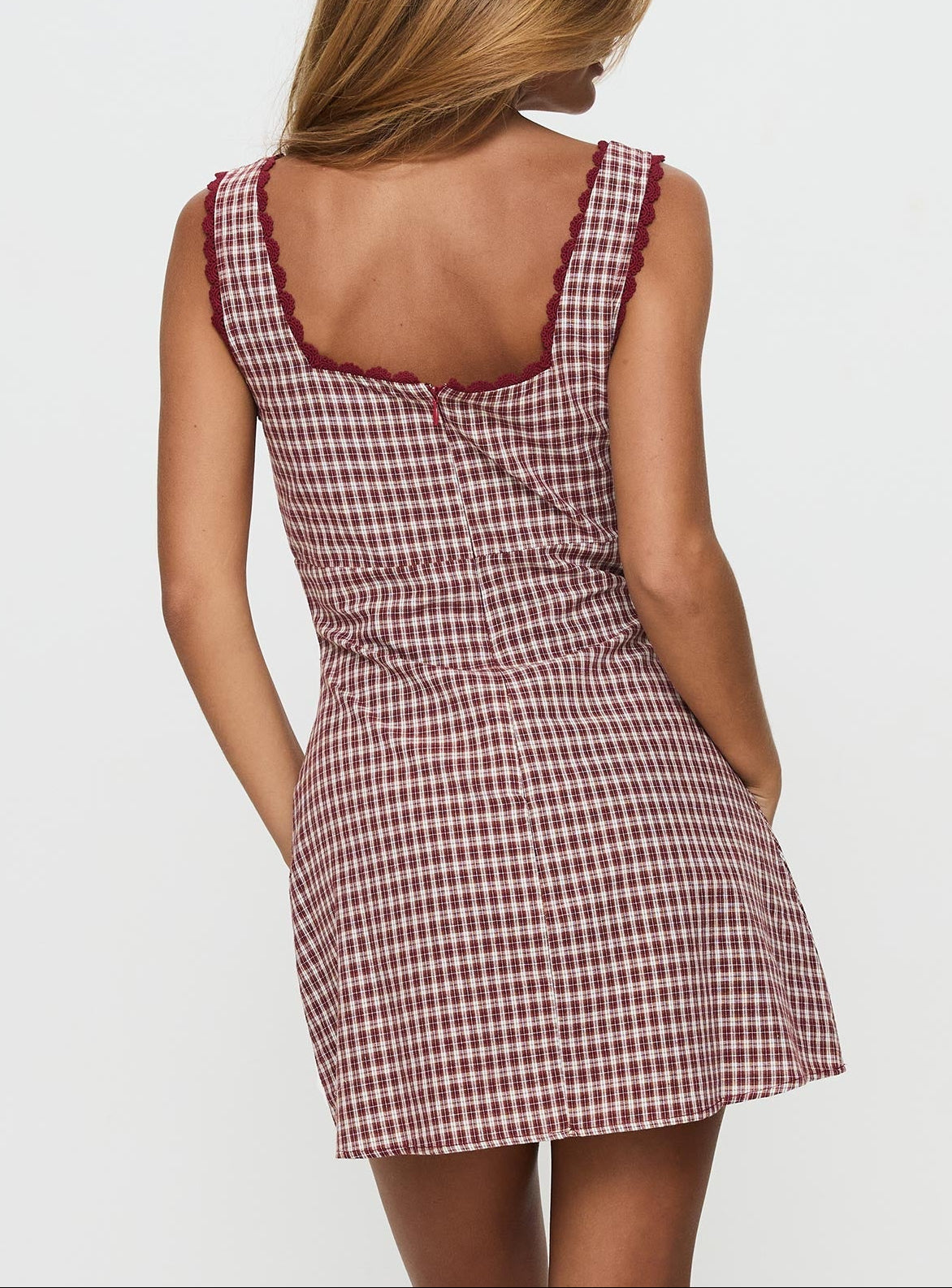 Dasha Mini Dress Red Check