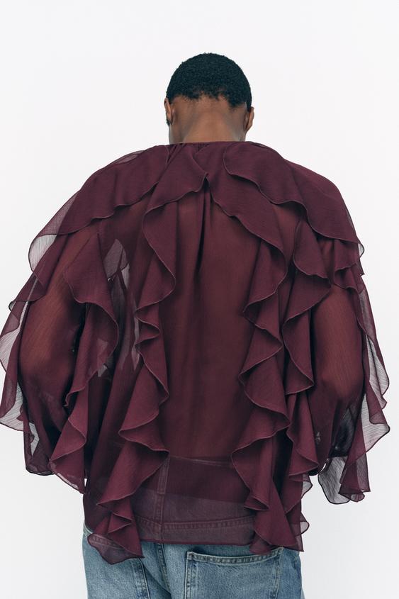 Romantic Leisure Style Ruffle Blouse