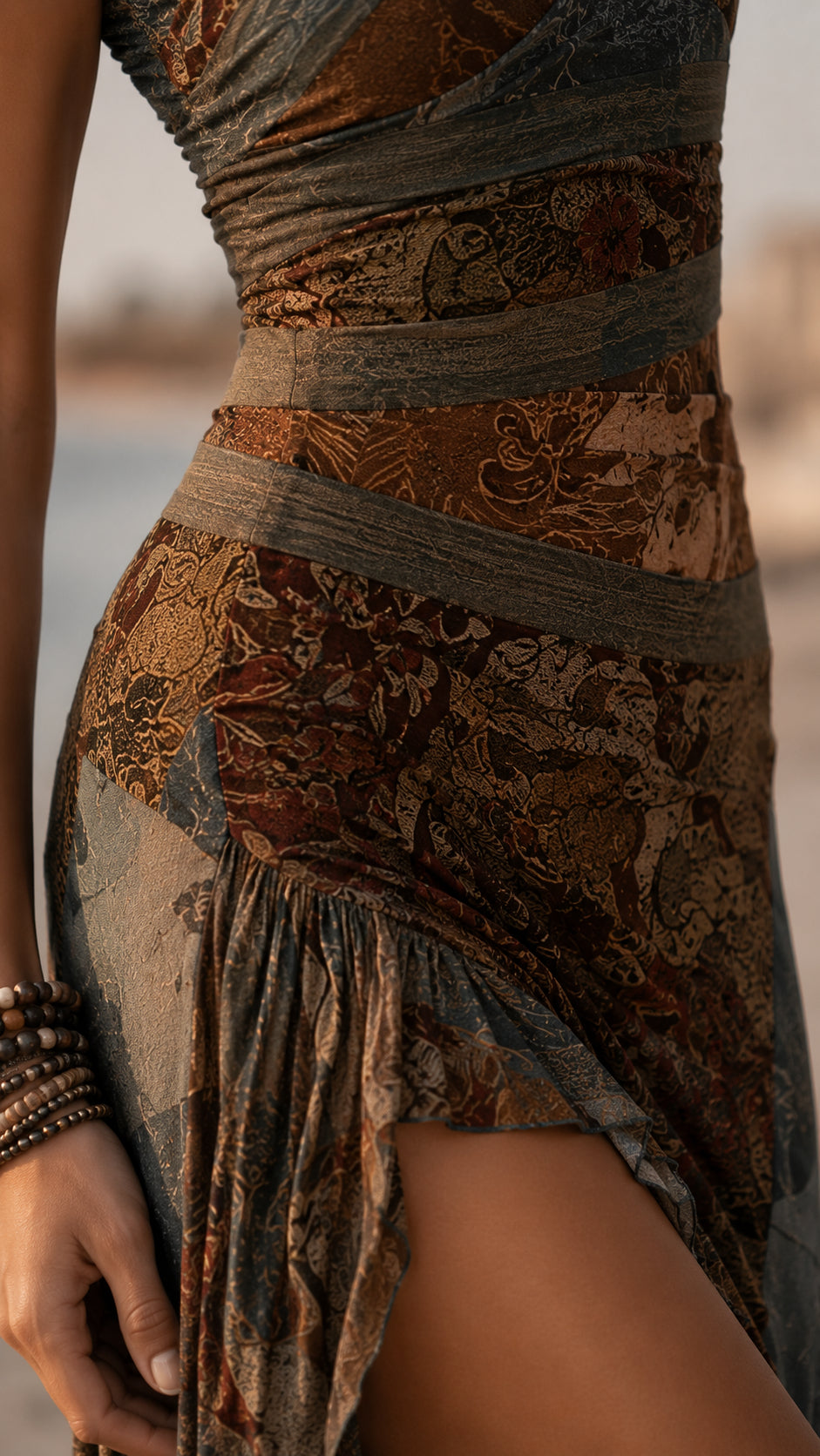 Desert Rose Lace Maxi Dress