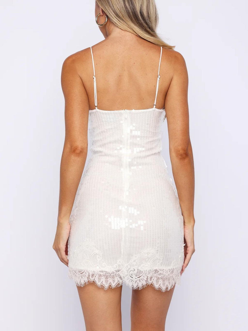 Taking It Easy Sequin Mini Dress