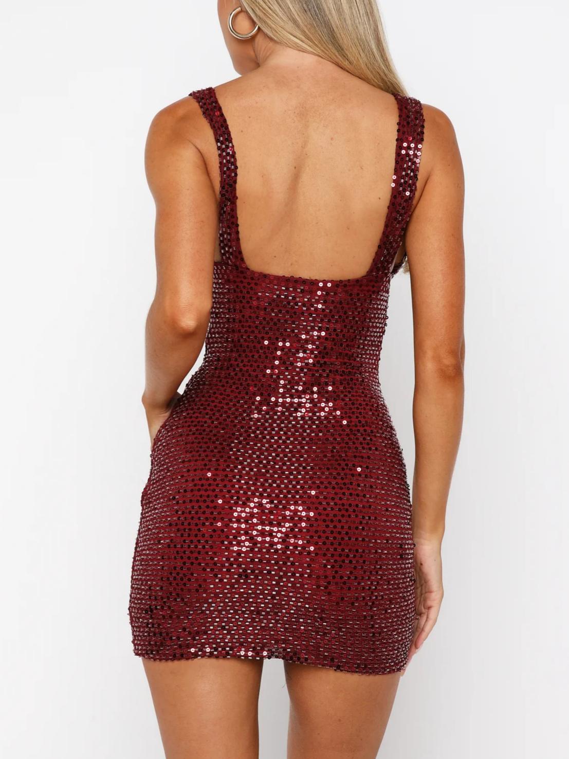 I Believe In You Beaded Mini Dress