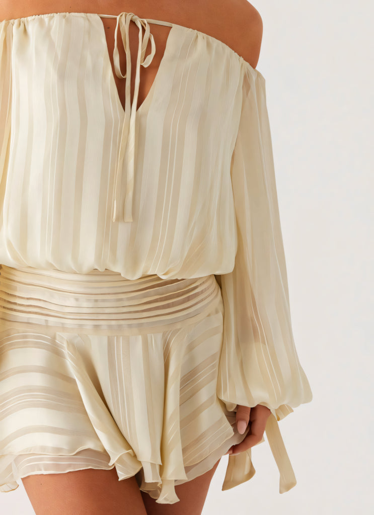 Women's Off-Shoulder Playsuit