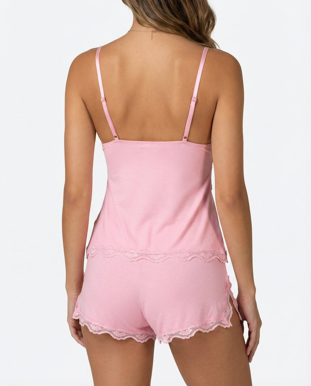 Lace Trim Camisole & Shorts Set