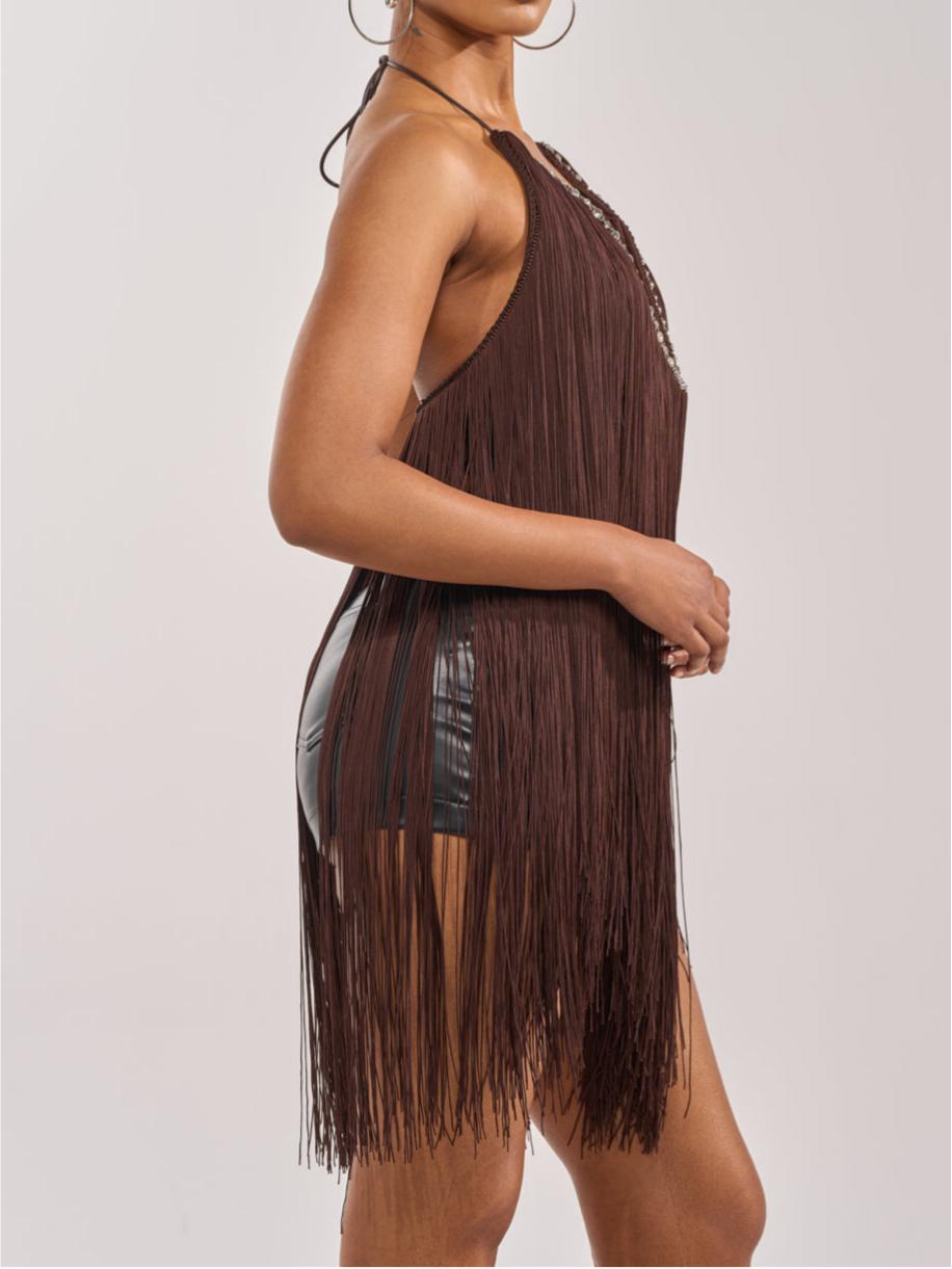 Swept Away Fringe Top