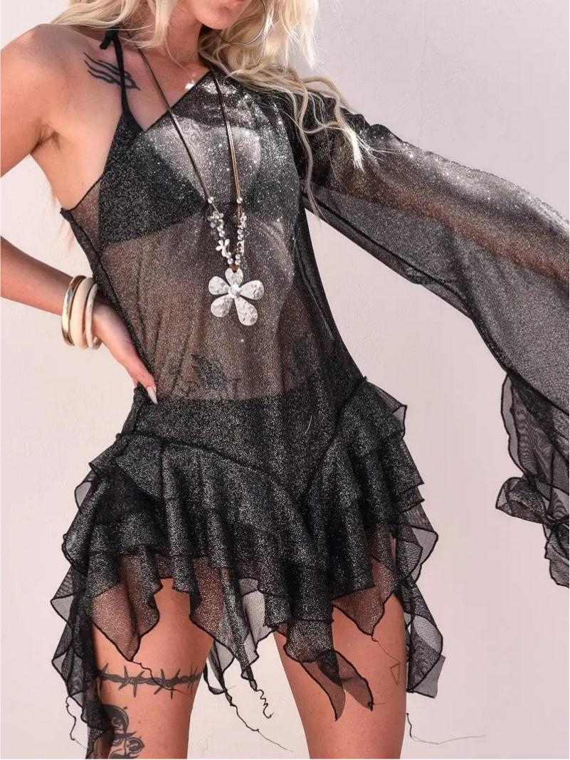 Mustella Fur Mini Dress