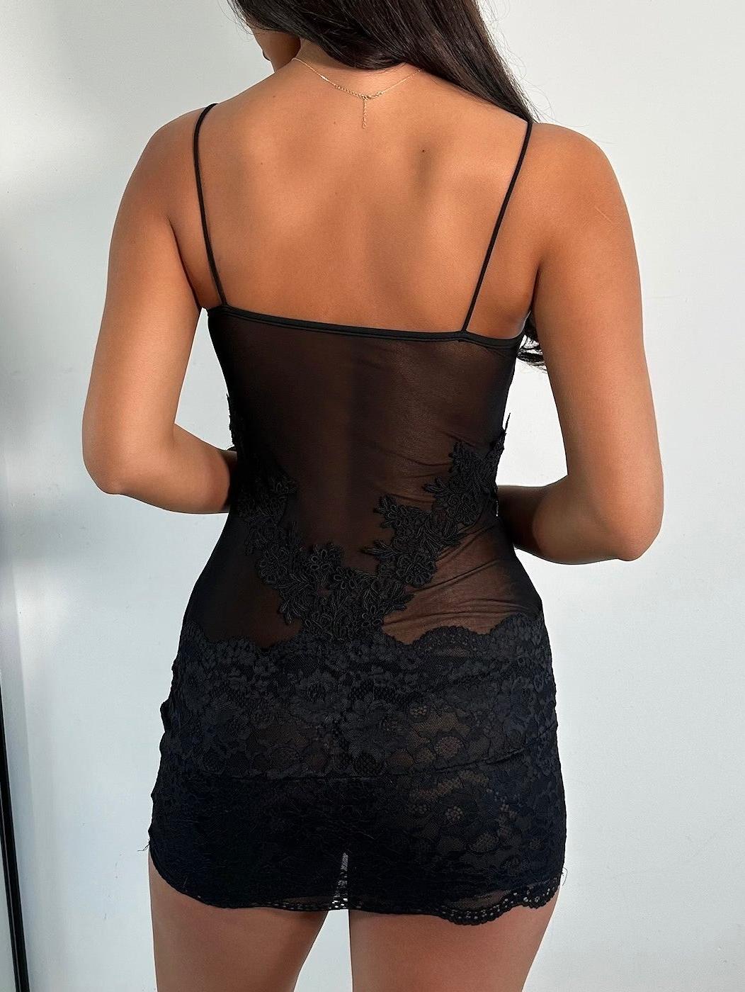The ‘Lurelle’ White Lace Mini Dress