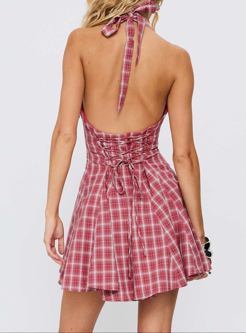 Out Of Nowhere Halter Mini Dress