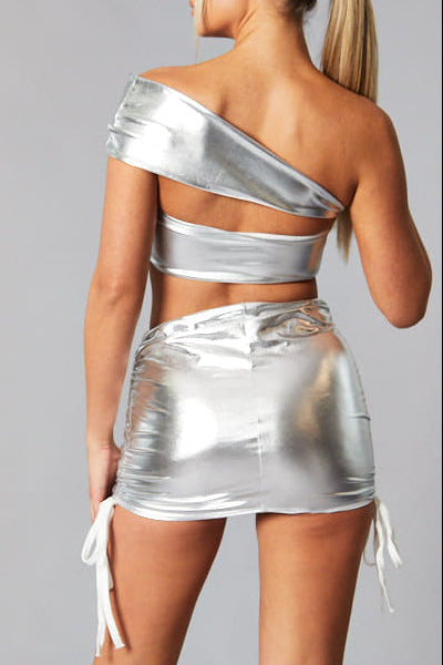 Elara Metallic Two Piece Set