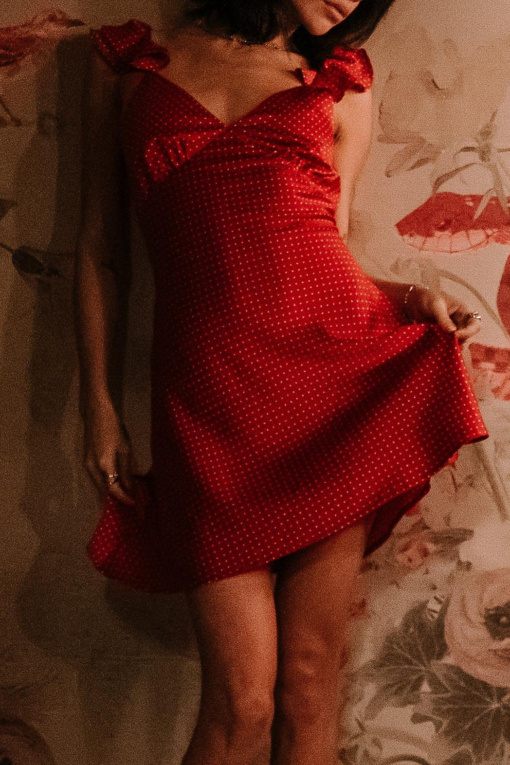 Georgie Polka Dot Mini Dress
