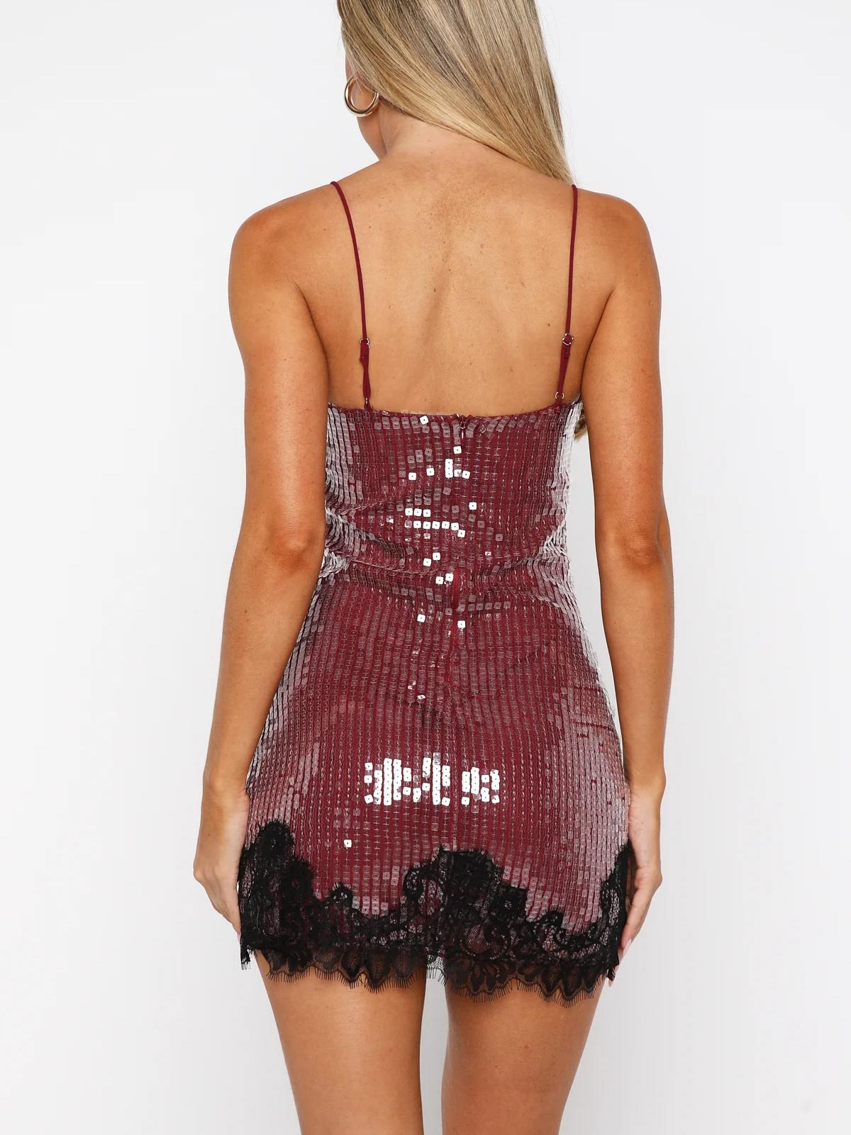 Taking It Easy Sequin Mini Dress