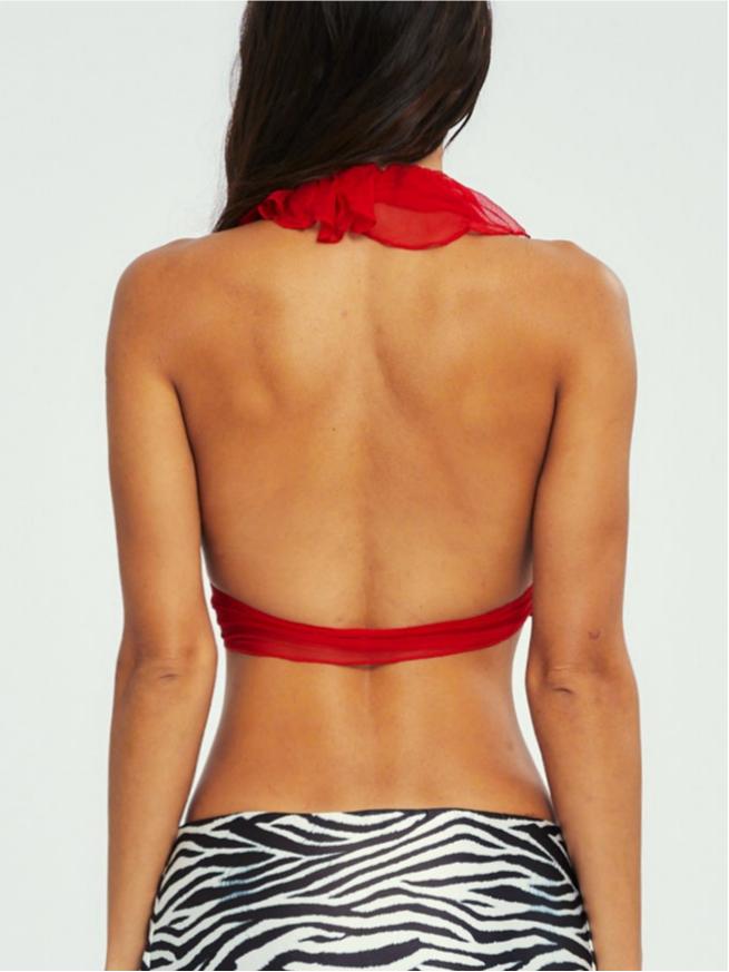 Mukda Halter Top - Red