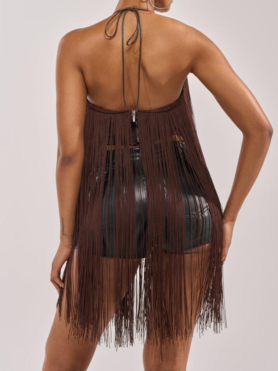 Swept Away Fringe Top